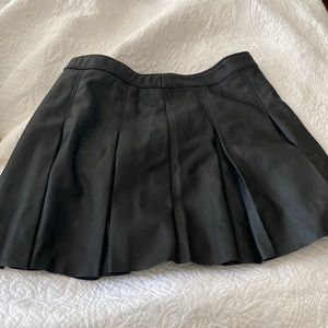Pleather Mini Skirt